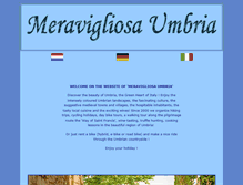 Tablet Screenshot of meravigliosaumbria.com